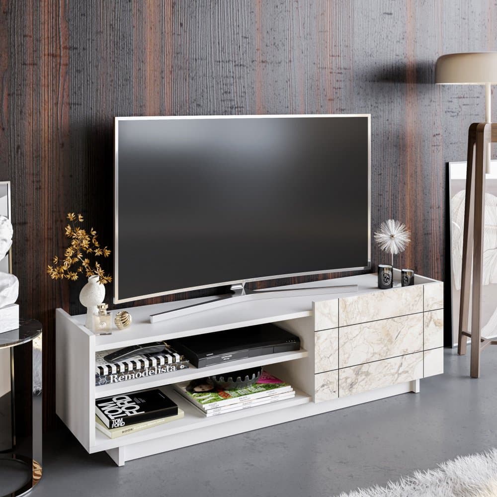 TV stolík Valantina - White 1