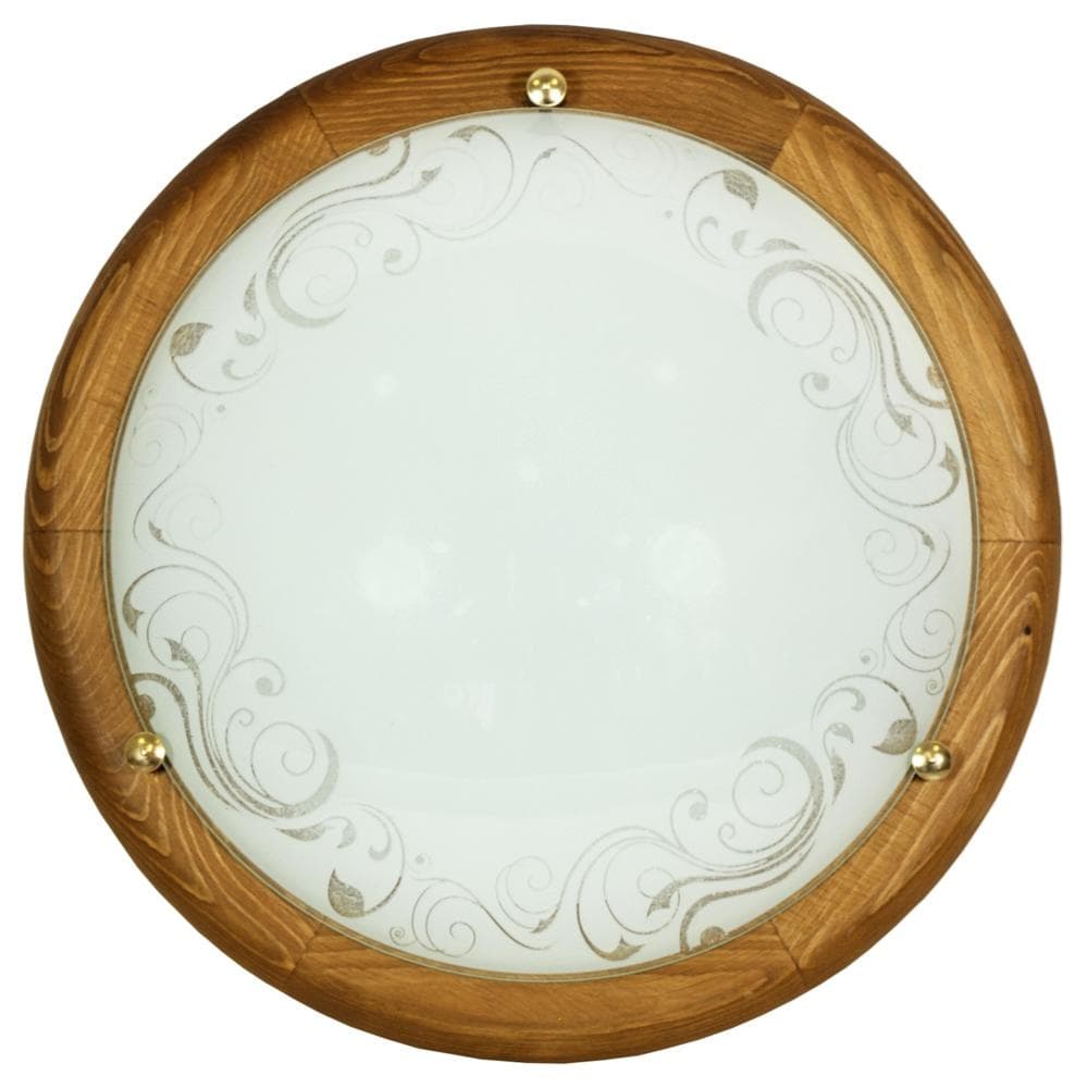 Stropná lampa Herba 30 štandardné drevo 1x60 E27 dub