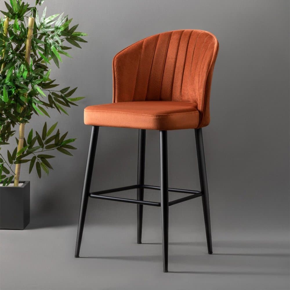 Bar Stool Set (4 Pieces) Rubi - Tile Red