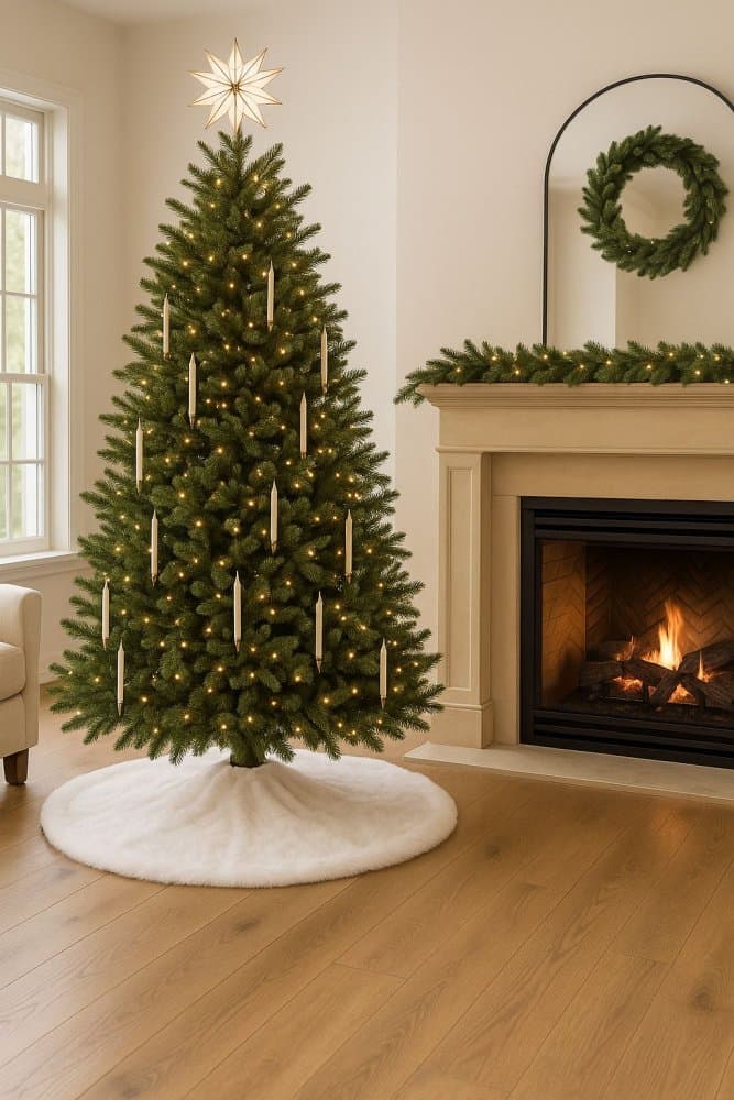 Christmas Tree Rug Yilbasi - Off White 6 1