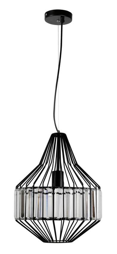 ZÁVESNÁ STROPNÁ LAMPA ALVARO 1xE27 ČIERNA 1