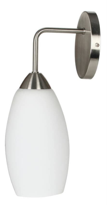 Nástenná lampa matné niklové tienidlo zo skla 60W E27 Modus 1