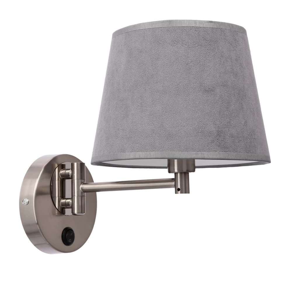 Nástenná lampa Ibis saténová 1x40W E14 grafitové tienidlo