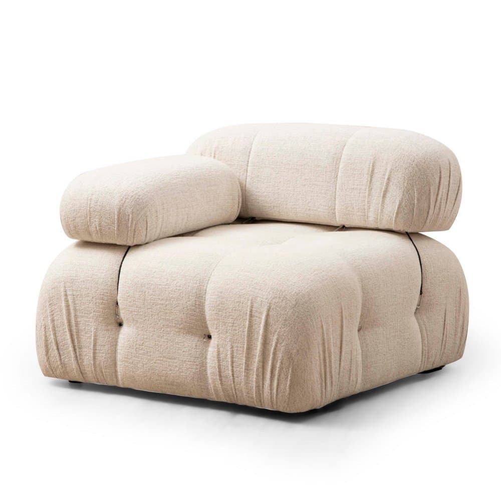 Kreslo / Jednomiestna pohovka Bubble L1 - Cream Bouclette 1