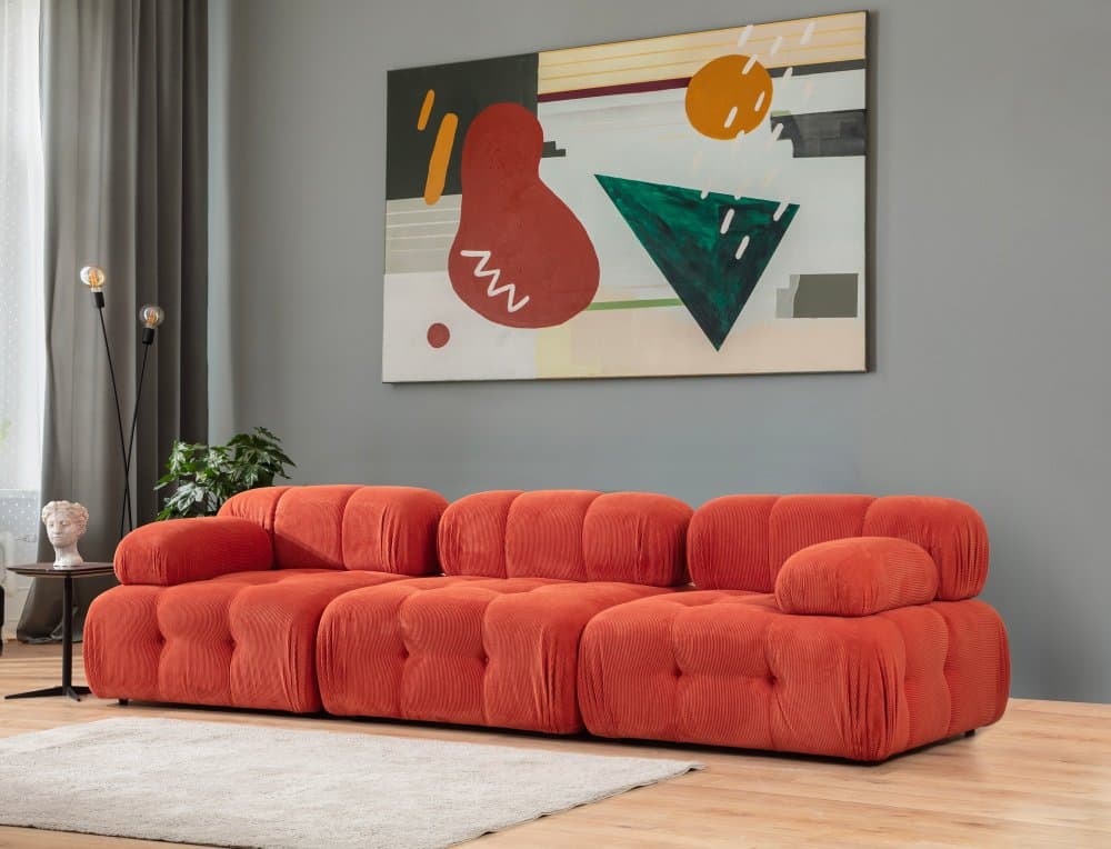 Trojmiestna pohovka Doblo 3 Seater ( L1-O1-1R) - Red 1