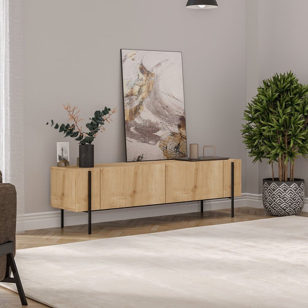 TV stolík Herman - Sapphire Oak
