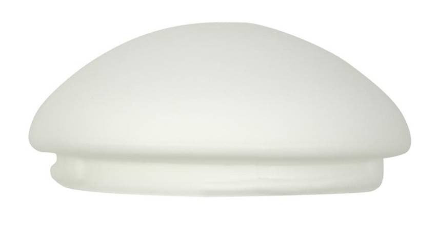 Biele sklenené okrúhle tienidlo na lampu 23 cm pre stropnú lampu Roda 28