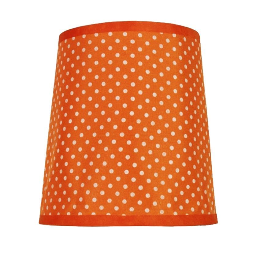 tienidlo pre lampu Gala oranžové bodkované E14