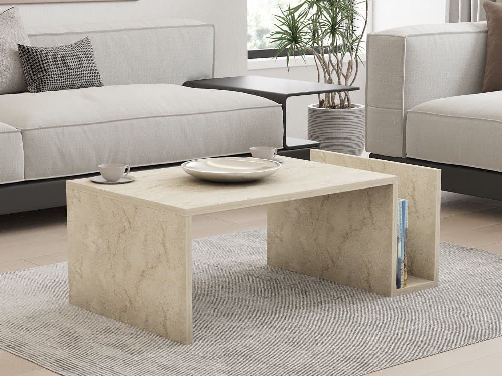 Konferenčný stolík Memo - Travertine 1