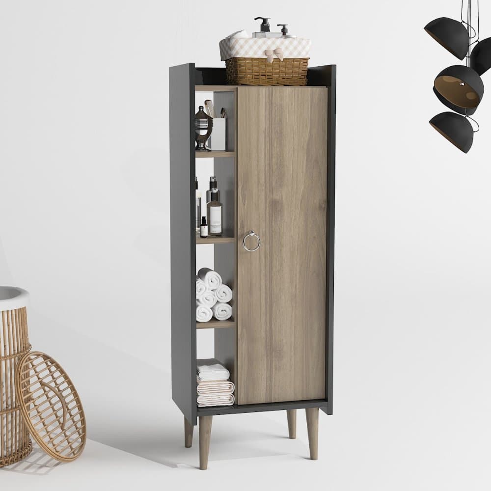 Viacúčelová skrinka Lagomood Ruby - Walnut, Anthracite 1