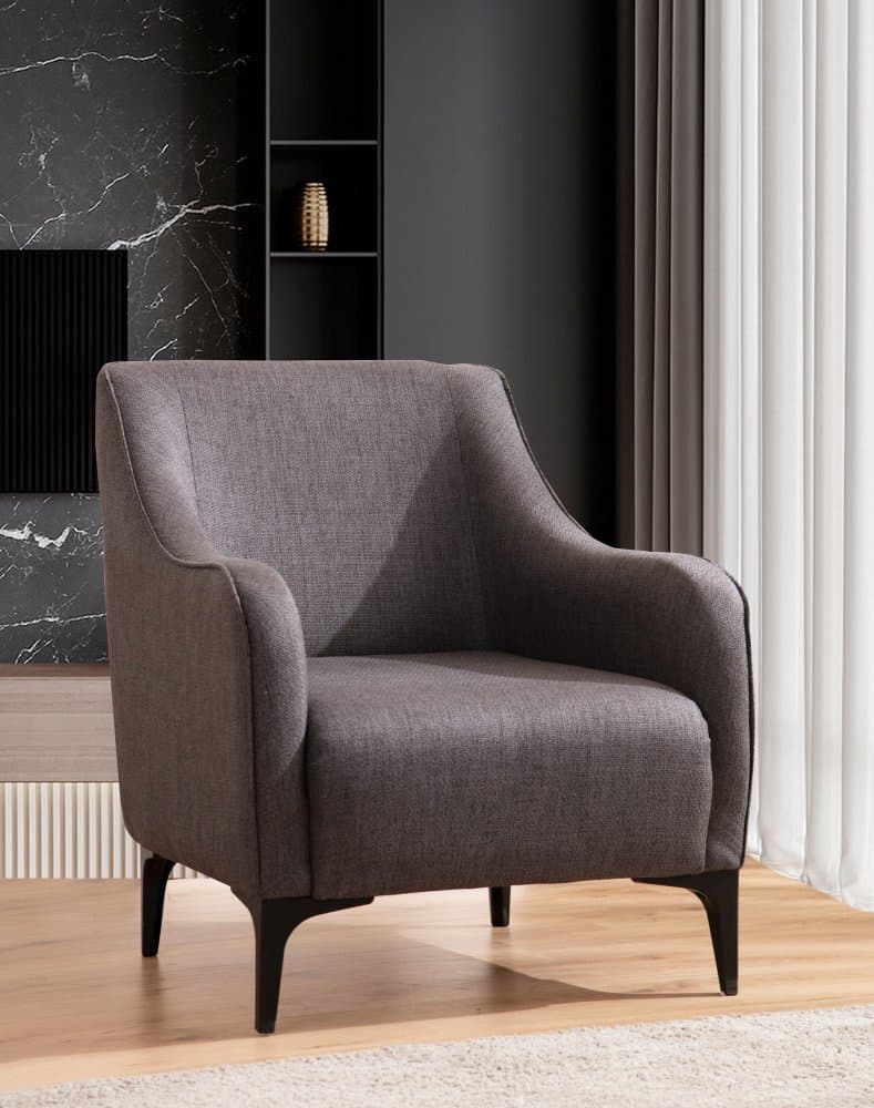 Kreslo ušiak Belissimo - Dark Grey 1