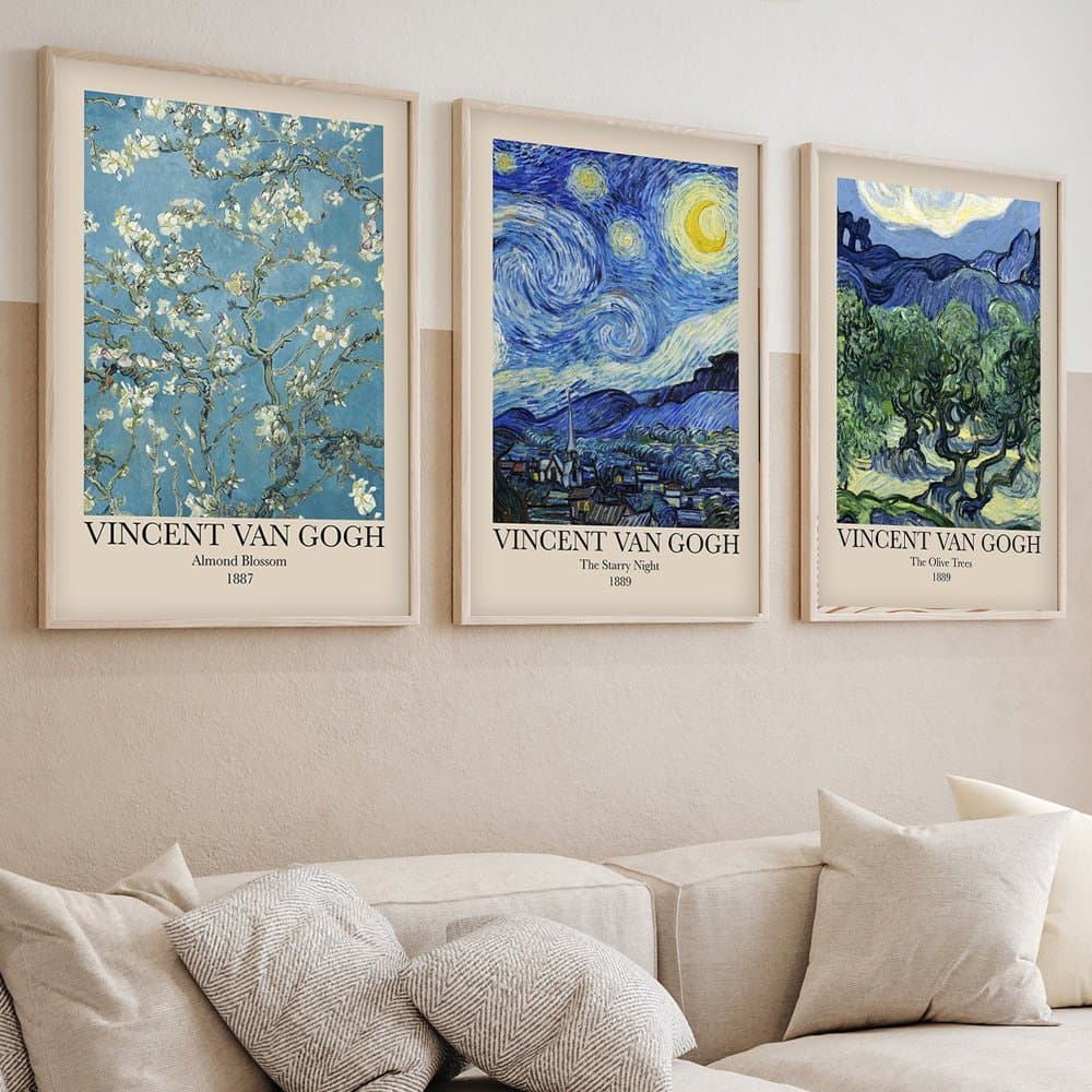 Dekoratívny rámovaný obraz z MDF (3 kusy) Huhu269 - 50 x 35 1