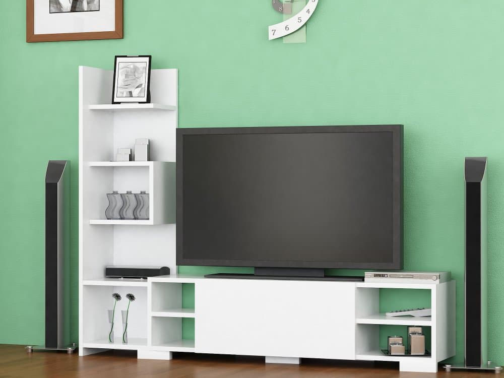 TV skrinka / Obývacia stena Pera - White