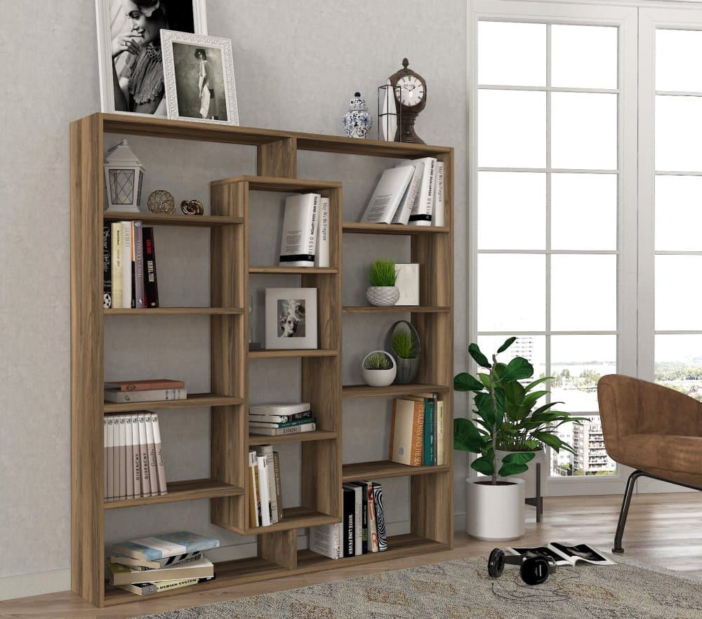 Knižnica Ample - Walnut 1