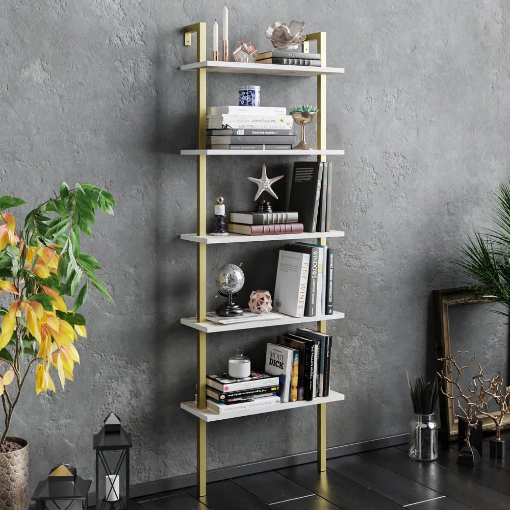Knižnica Piante - White, Gold 1