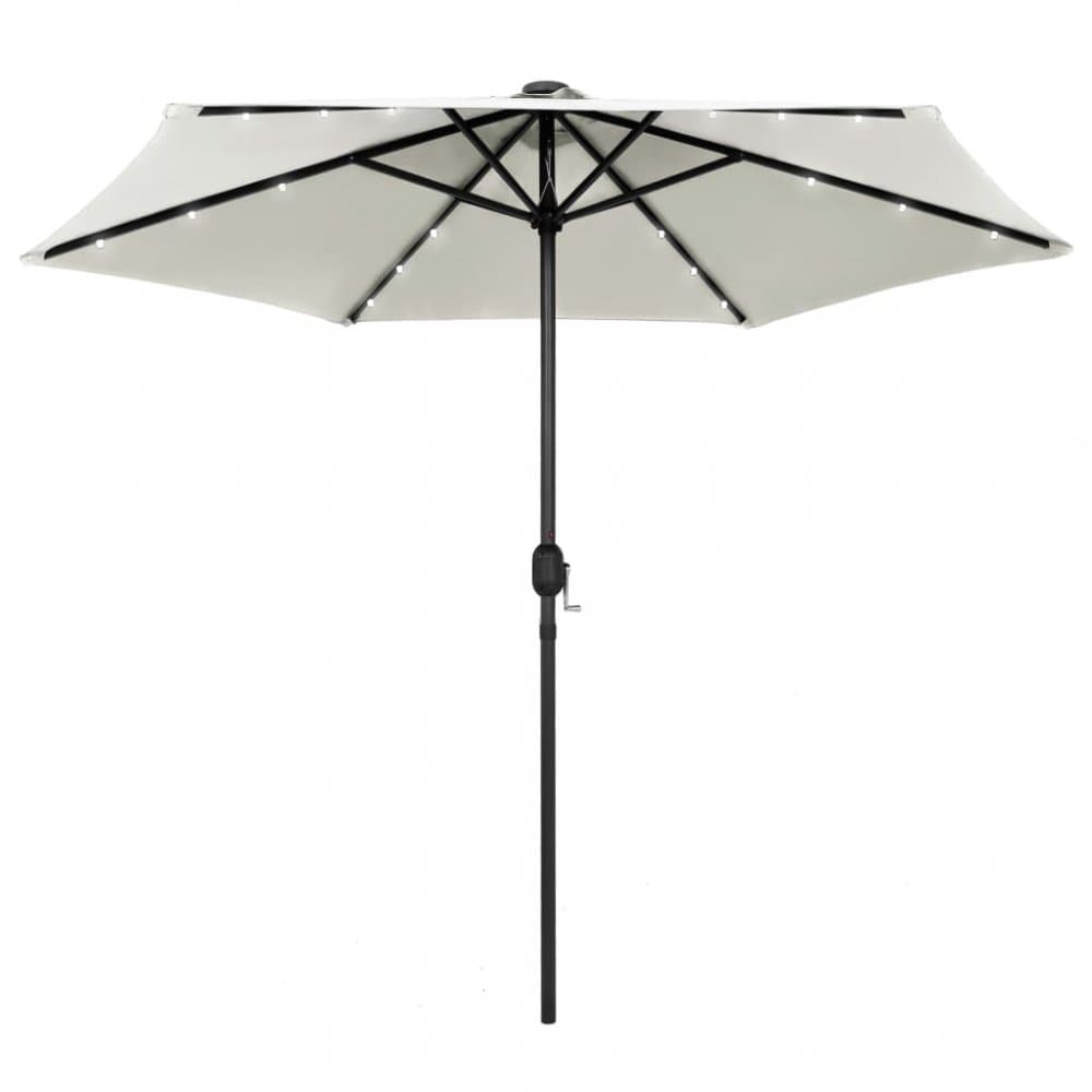 Záhradný slnečník s LED svetlami Ø 270 cm Dekorhome 1