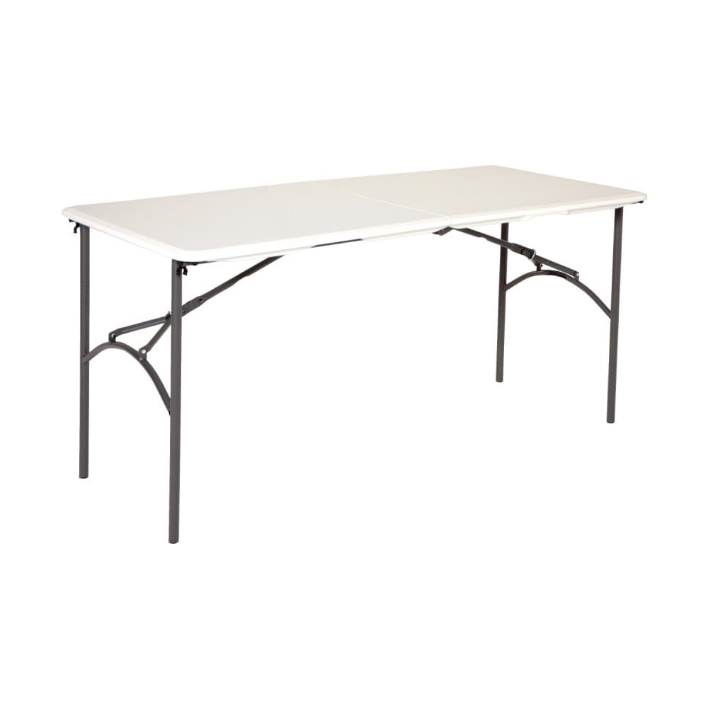 Skladací stôl 150 cm biela / čierna Dekorhome 1