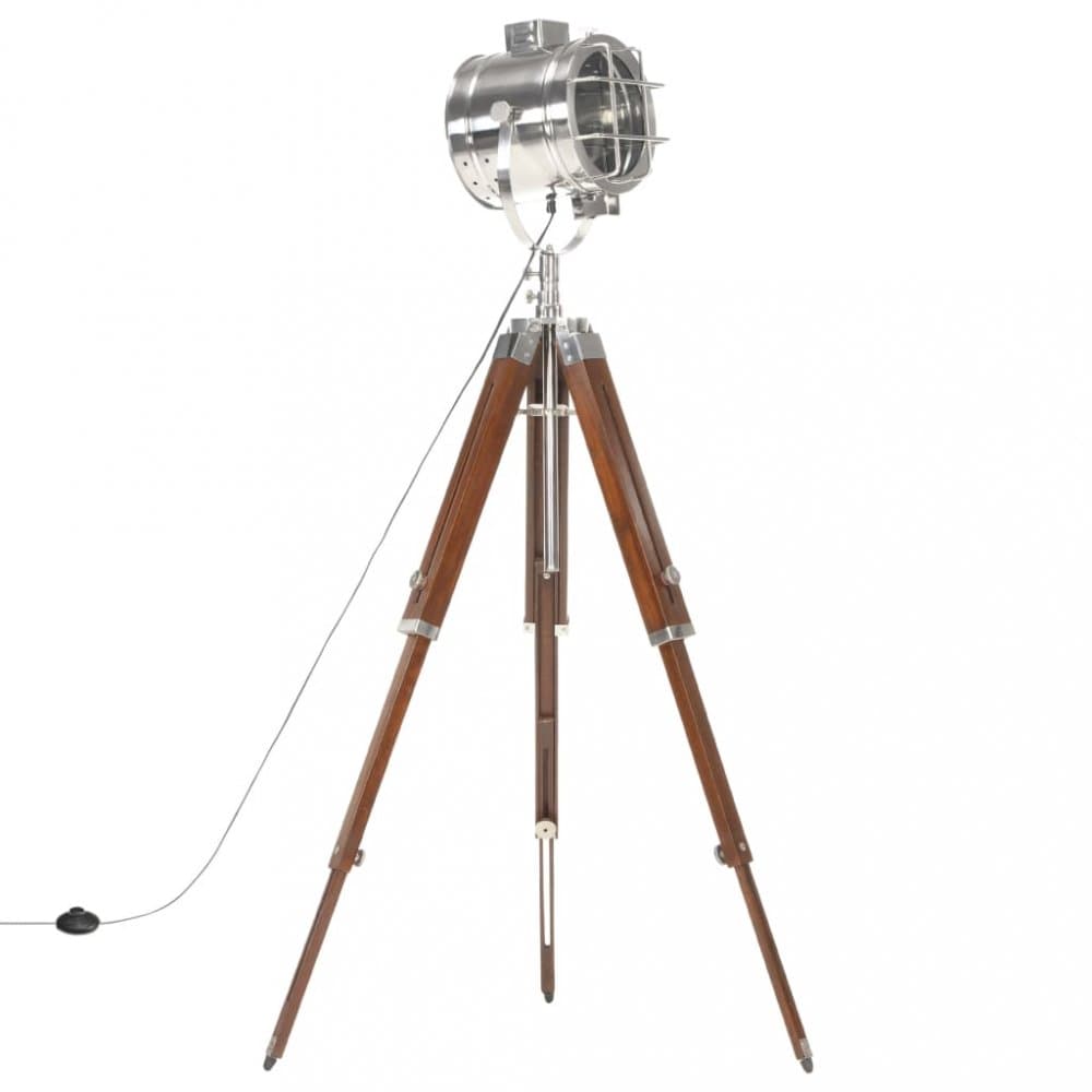 Stojaca lampa kov / drevo Dekorhome 1