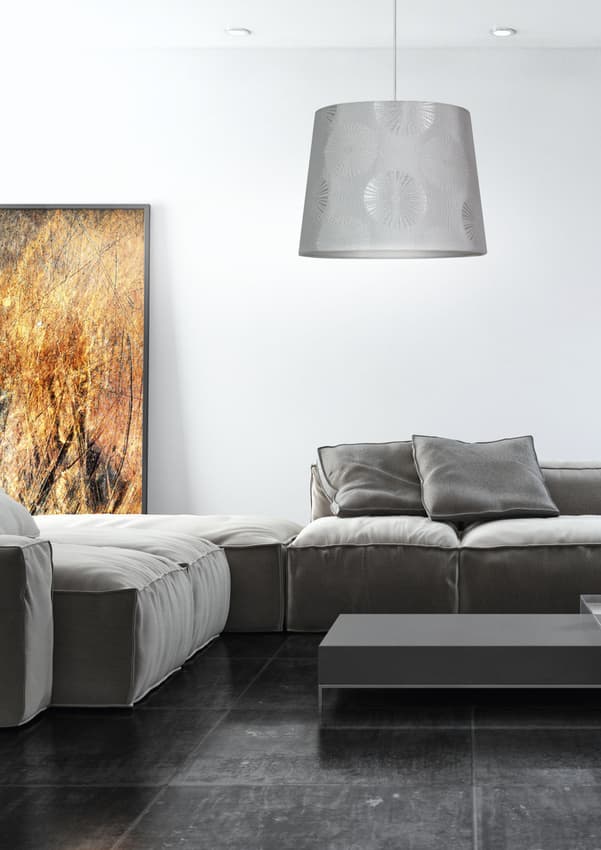 Závesná stropná lampa 1X60W E27 biela ZIMA 1