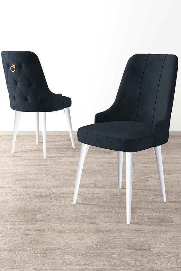 Súprava stoličiek (2 kusy) Newa - Anthracite, White 1