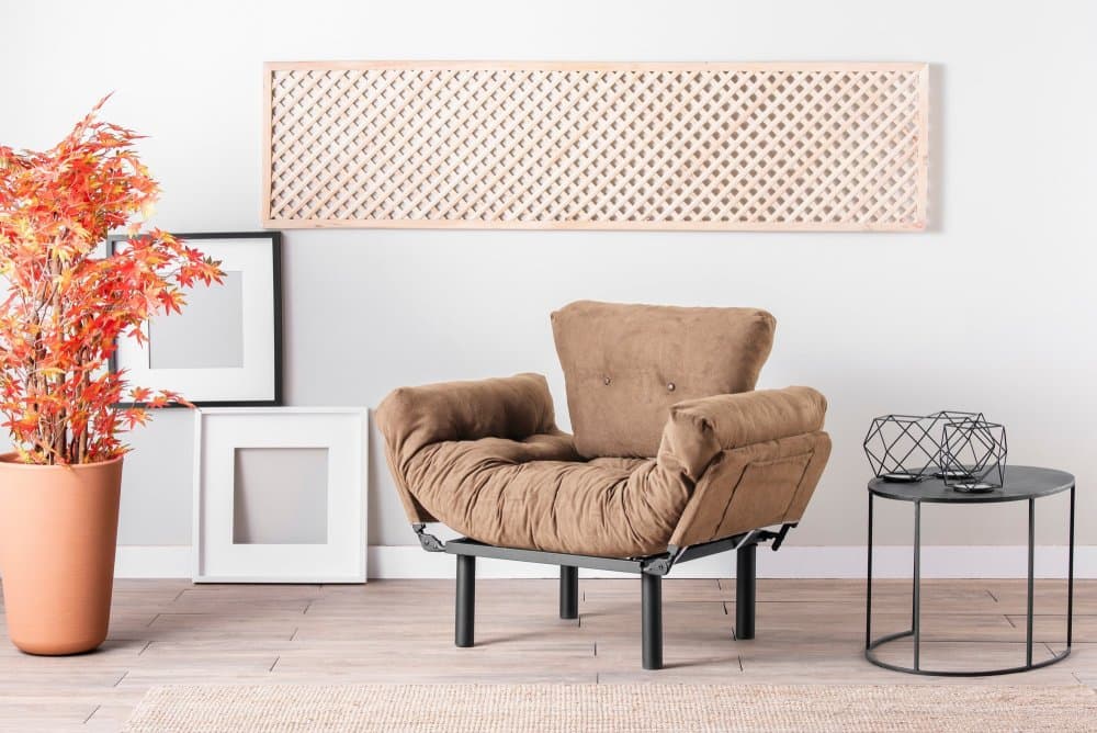 Kreslo ušiak Nitta Single - Light Brown 1