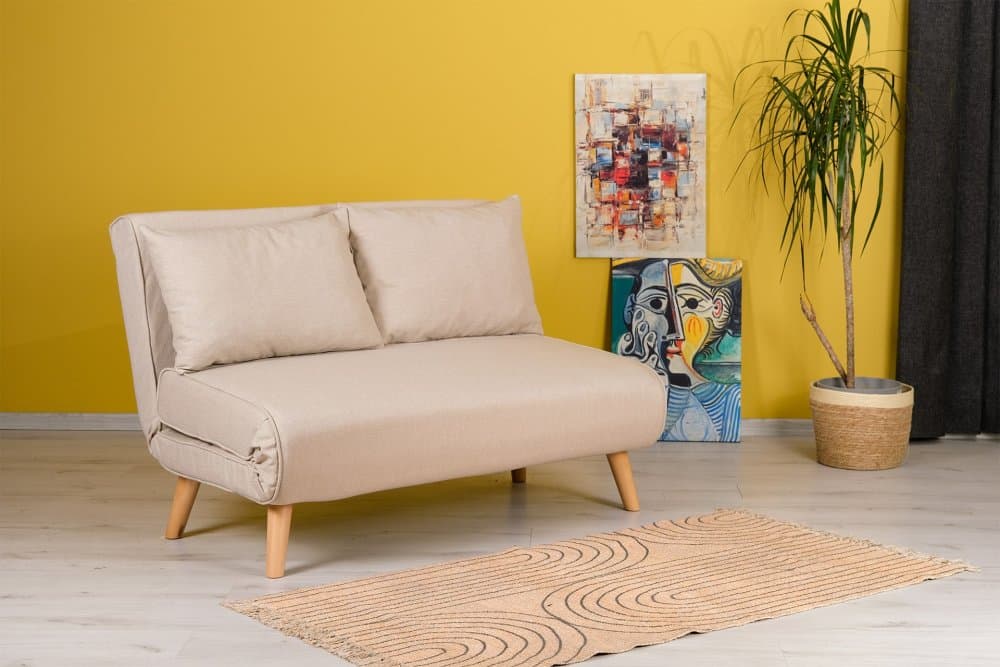 Dvojmiestna rozkladacia pohovka Folde 2-Seater - Cream 1