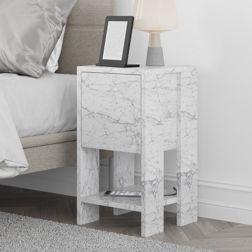 Nočný stolík Ema - Carrara Marble 1