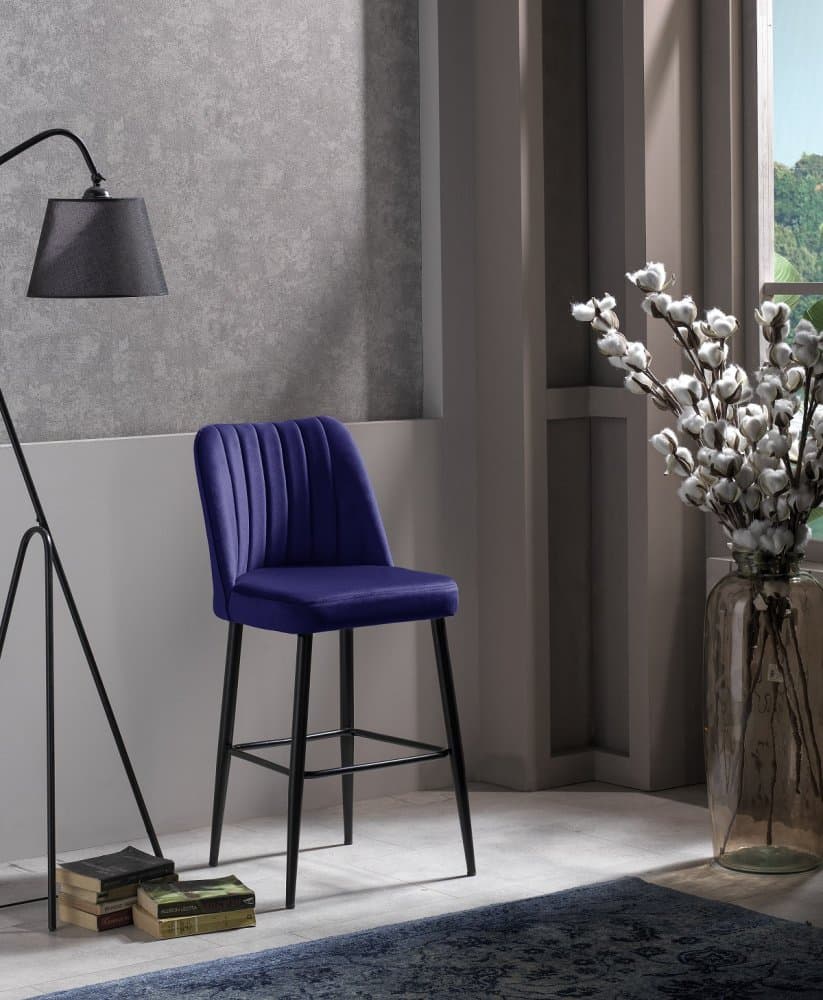 Bar Stool Set (2 Pieces) Vento - Sax Blue 1
