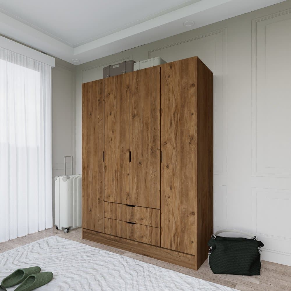 Šatníková skriňa 1600-046 - Walnut 1