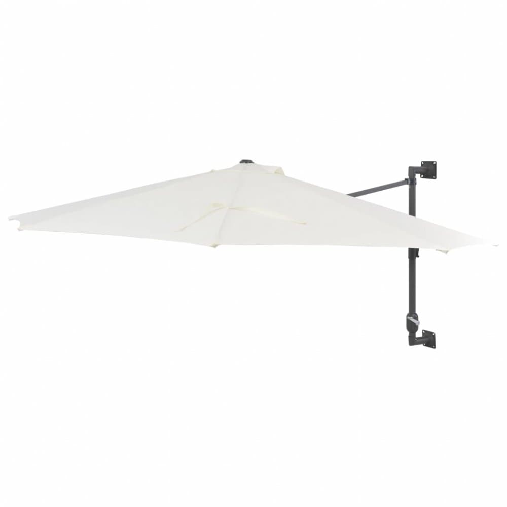 Nástenný slnečník Ø 300 cm látka / kov Dekorhome
