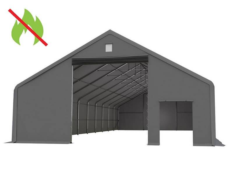 Skladová hala 10x20m PVC sivá - nehorľavá 1