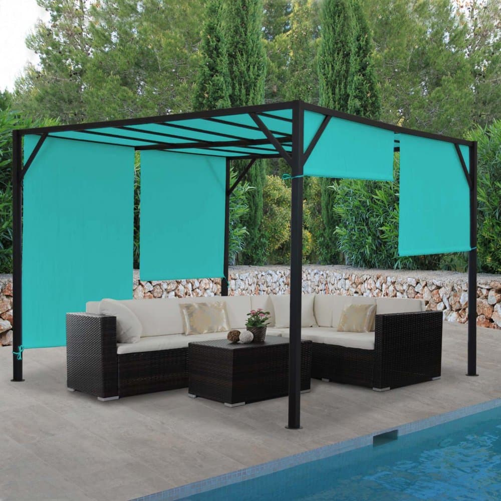 Pergola so sťahovacou strechou 3x3 m Dekorhome 1
