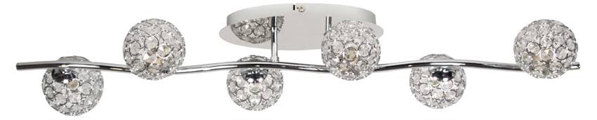 Nástenná lampa Starlet G9 chróm/priehľadná