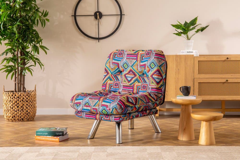 Rozkladacie kreslo Misa Small Solo - Patchwork
