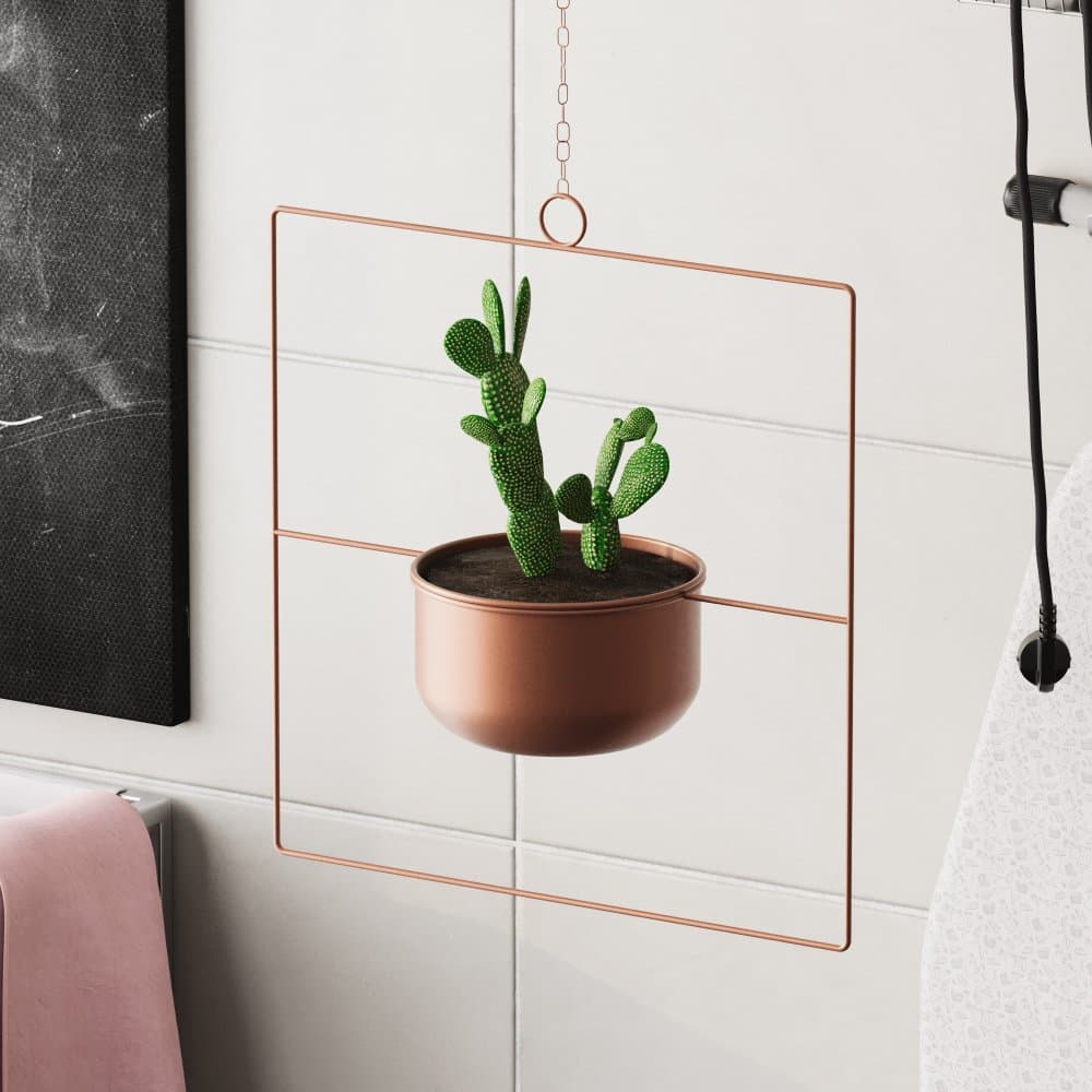 Dekoratívny kvetináč Pandantif - Copper 1