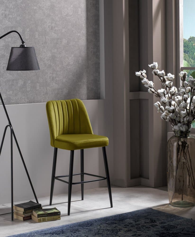 Bar Stool Set (2 Pieces) Vento - Yellow 1