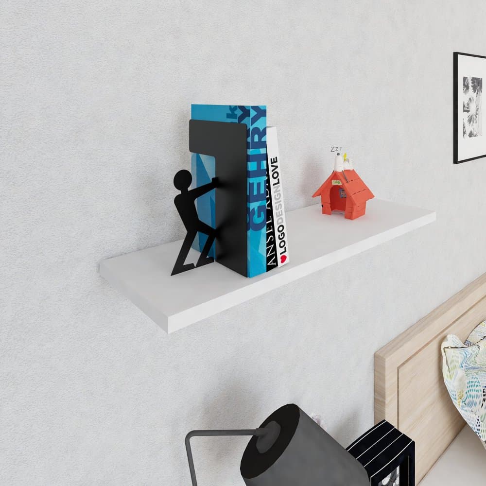 Metal Bookend Adam - Black 1