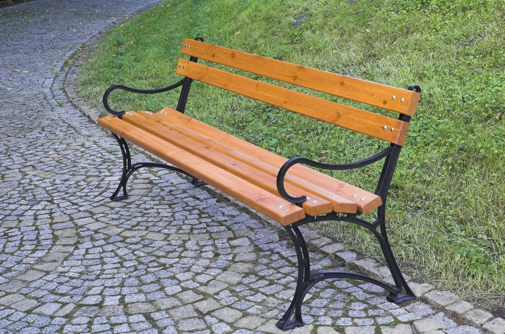 Parková lavica s opierkami - FSC ROJAPLAST 1