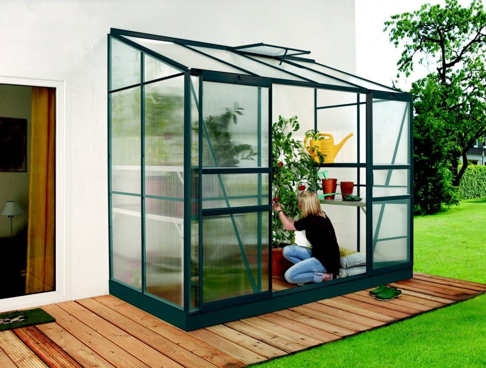 Skleník VITAVIA IDA 3300 polykarbonát zelený Dekorhome