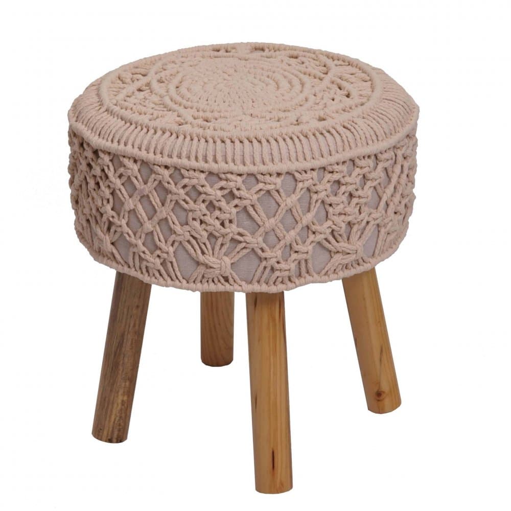 Macramé taburet 1