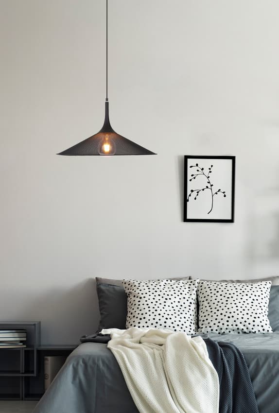 Závesná lampa čierna 50cm Kiruna L Ledea 1