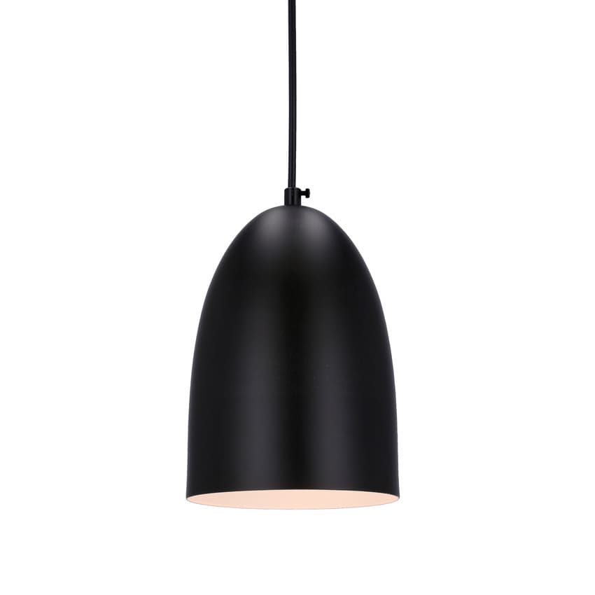 Závesná lampa Icaro čierna 1X40W E27 čierne tienidlo