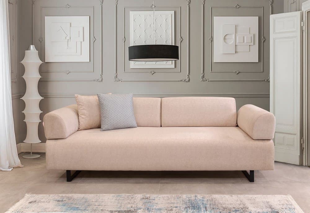 Trojmiestna rozkladacia pohovka Infinity with Side Table - Beige