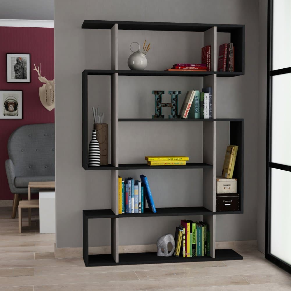Knižnica Mito - Anthracite, Light Mocha 1