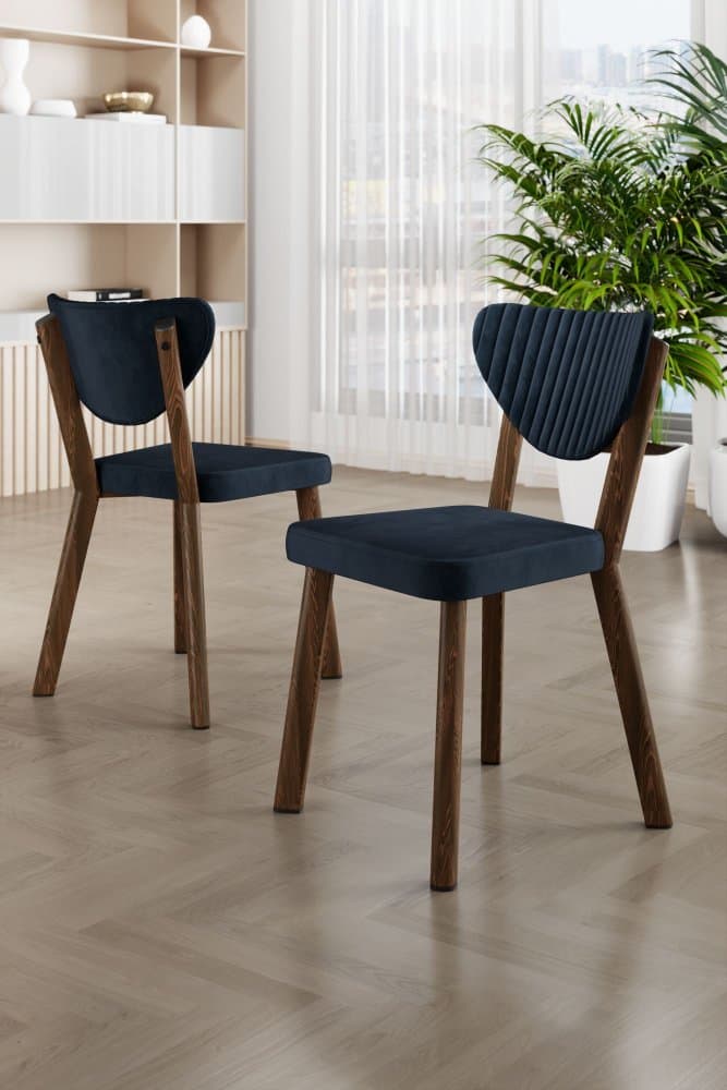 Súprava stoličiek (4 kusy) Arfe - Anthracite, Brown 1