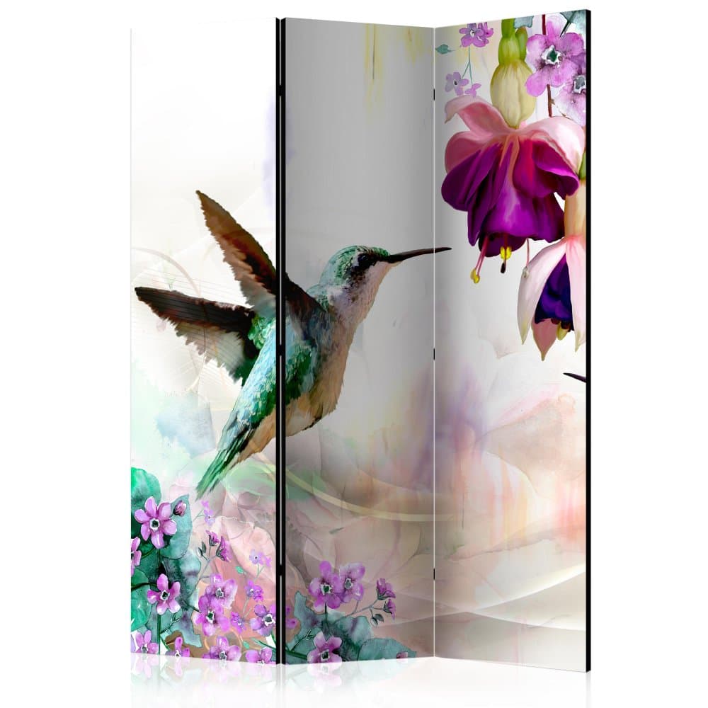 Paraván Hummingbirds and Flowers Dekorhome 1