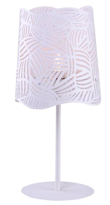 Stolová lampa Maracana z bieleho kovu 1