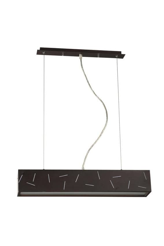 Stropné svietidlo do kancelárie Beam 14W T5 kovové wenge 600X100X1125MM