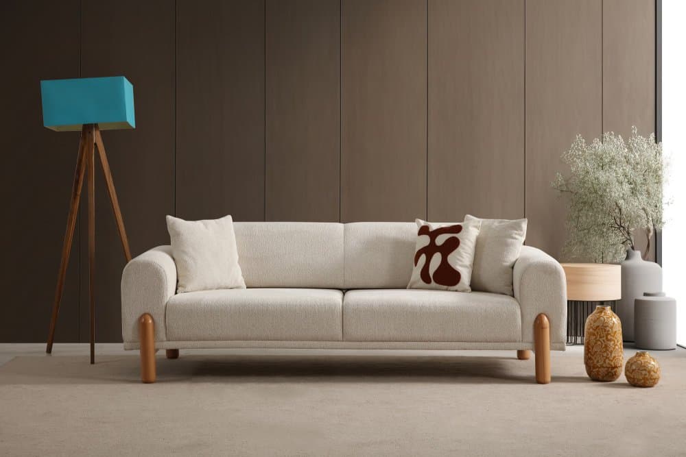 Trojmiestna rozkladacia pohovka Lyke 3 Seater - Cream