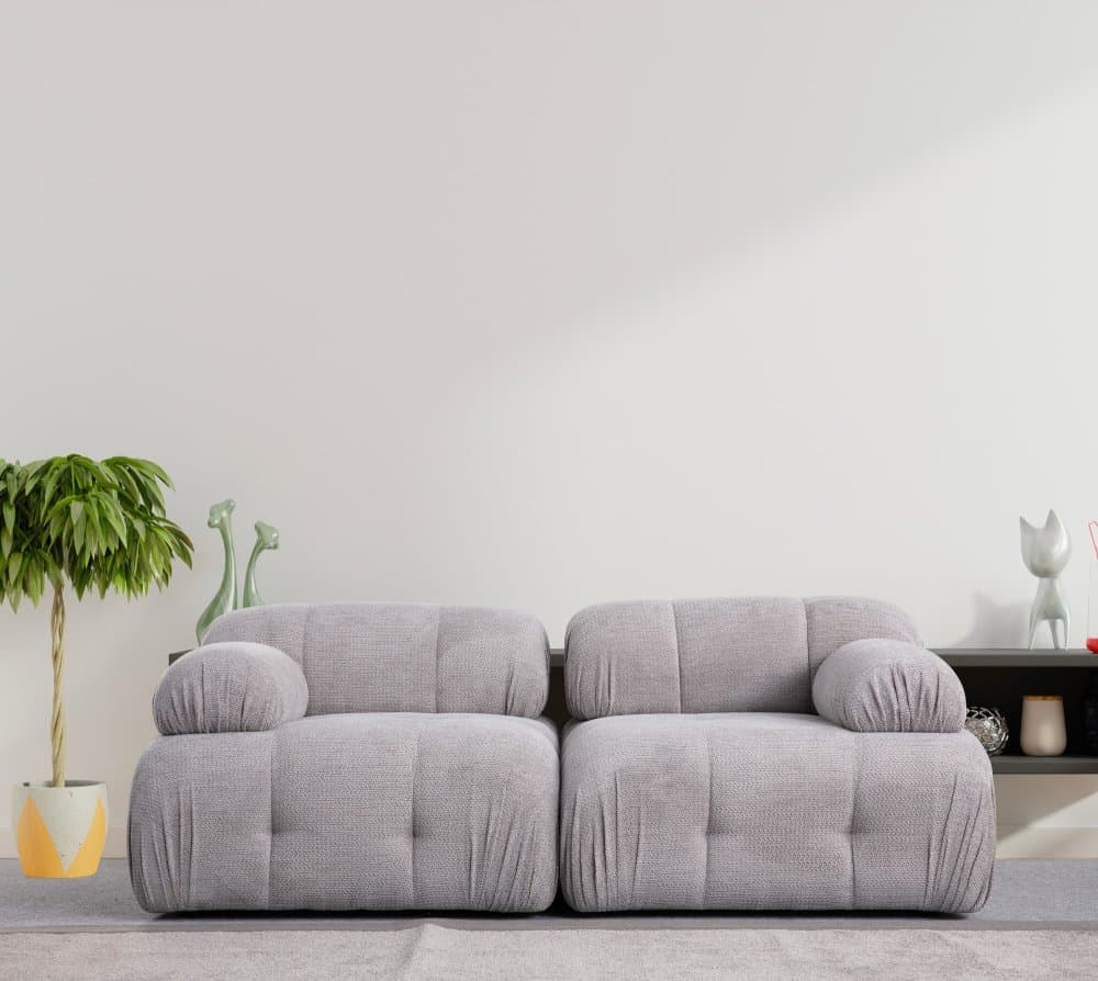 Dvojmiestna pohovka Petite 2 - Light Grey